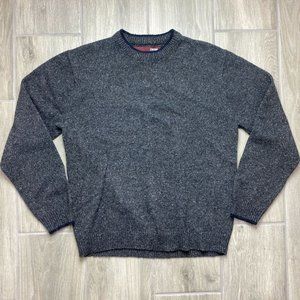 SOLD Cassini For Men Size Medium Gray Sweater Cotton Wool Blend Long Sleeve